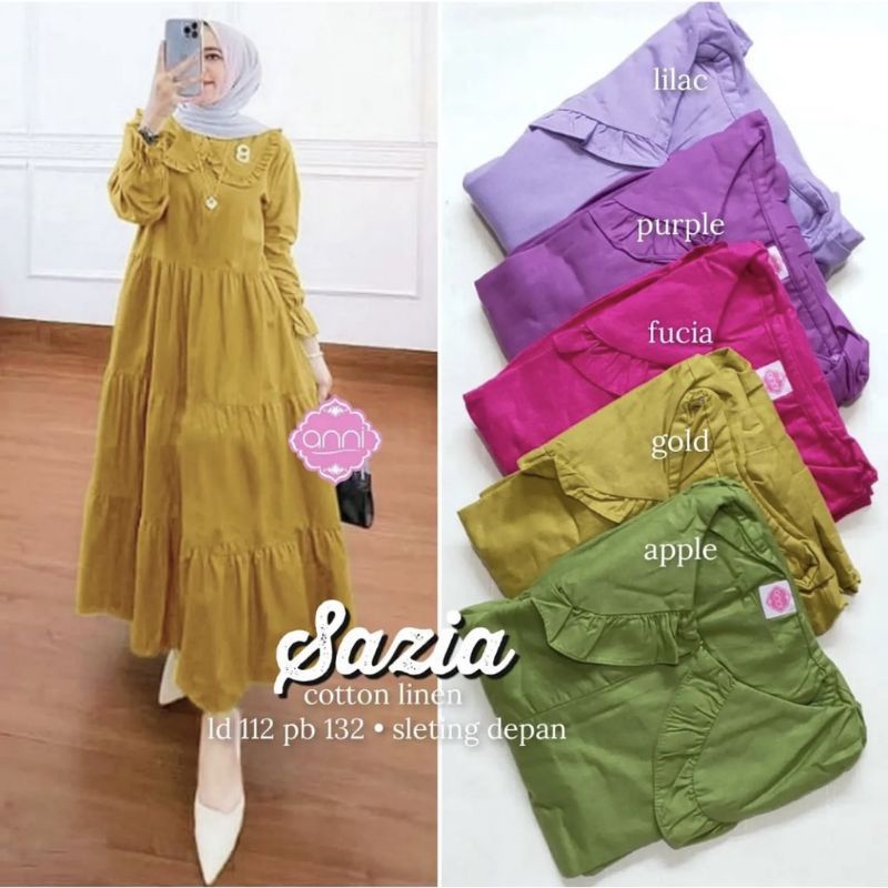 Sazia midi dress cuci gudang