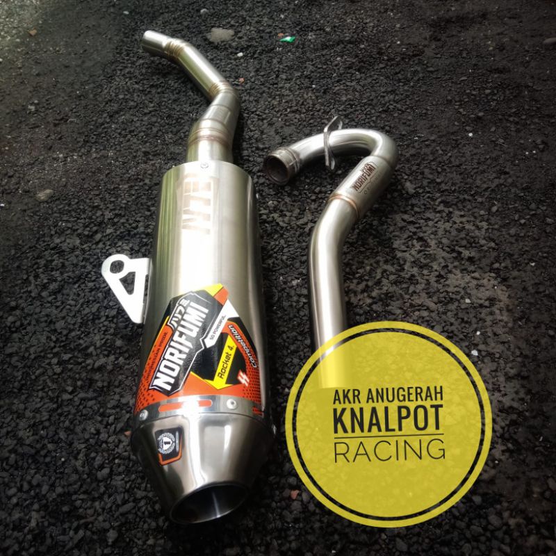 KNALPOT NORIFUMI ROCKET 4 KOMPETISI BORE UP KLX CRF WR155