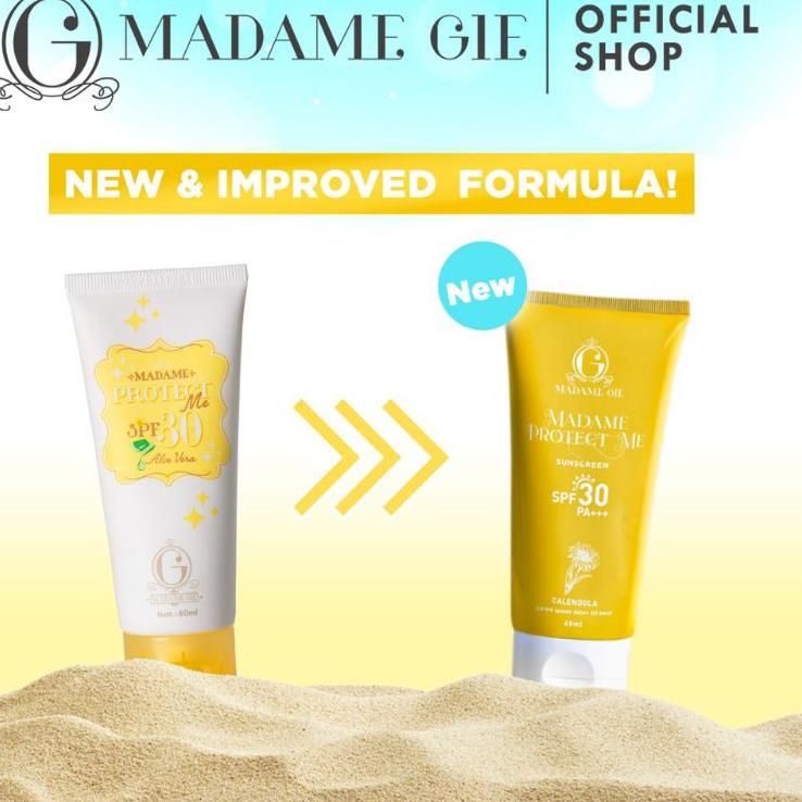 

✺➠ Q00Q7 [READY] Sunscreen madam gie | Madame Gie Madame Protect Me Sunscreen SPF 30 PA +++ With Calendula - Skincare Sunblock 90 ➠Seller