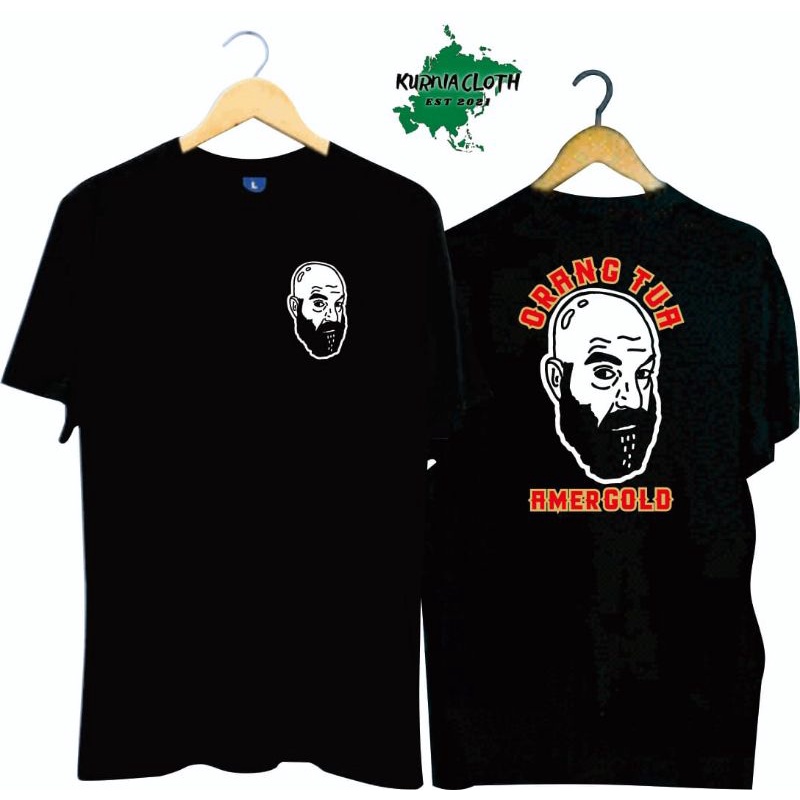 T-SHIRT ORANG TUA/KAOS AMERGOLD CAP ORANG TUA/ATASAN KEREN/BAJU PRIA WANITA DISTRO BISA COD