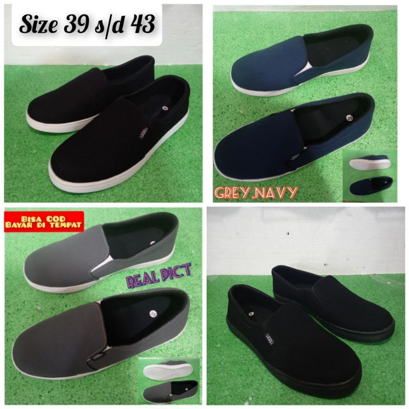 sepatu slip on pria sepatu casual pria slip on sepatu santai