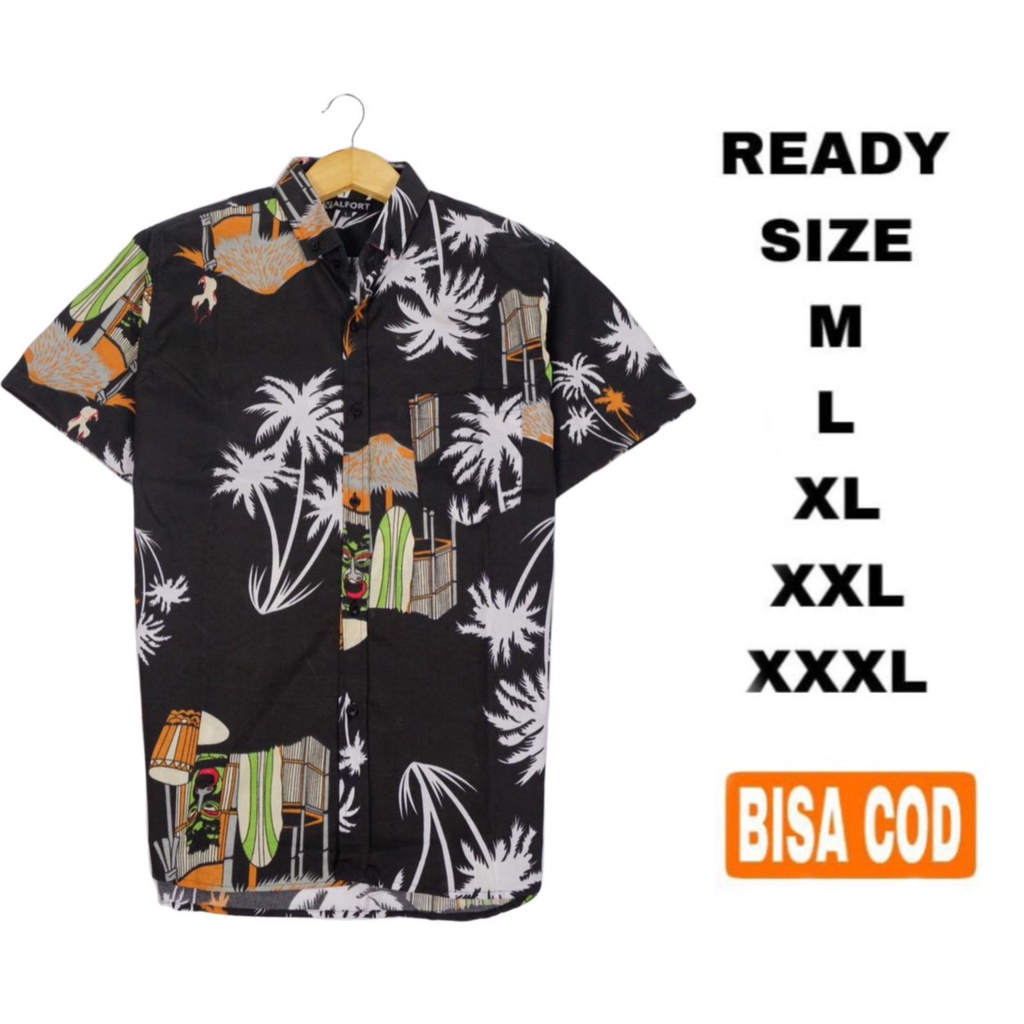 [PROMO EVENT MEGA FLASHSALE] Kemeja motif surfing pria | kemeja motif pantai | kemeja hawai | kemeja motif distro