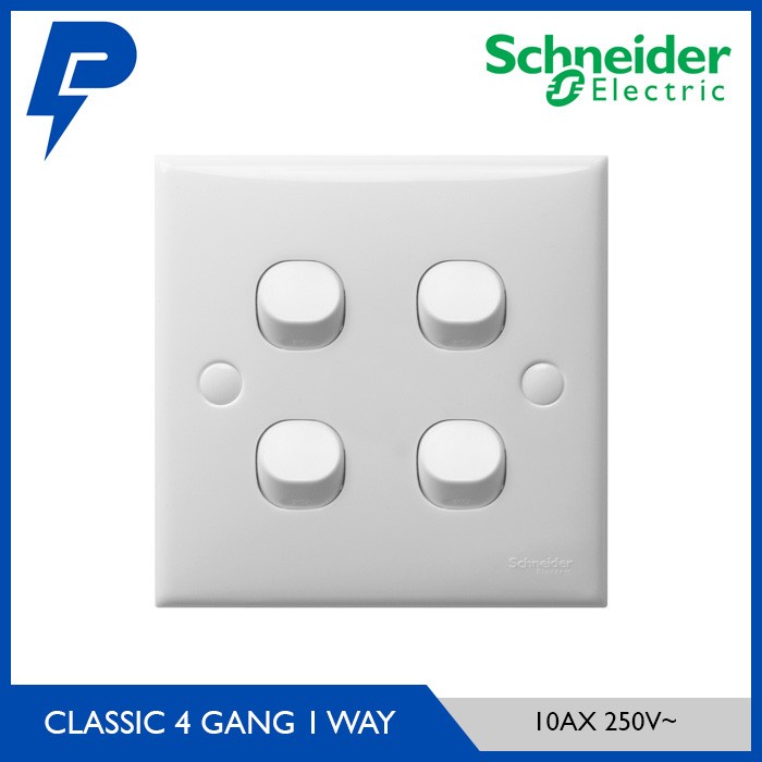 Sale CLIPSAL Classic Saklar 4 Gang E34 /SAKLAR LAMPU/SAKLAR MOTOR/SAKLAR ON OFF/SAKLAR BROCO/SAKLAR