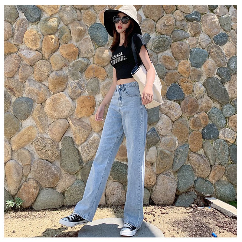 GO! CPG989 CELANA PANJANG JEANS WANITA HIGHWAIST KULOT JEANS WANITA LOOSE