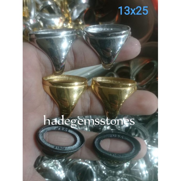 ring emban titanium super kualitas model pandan dim 13x25