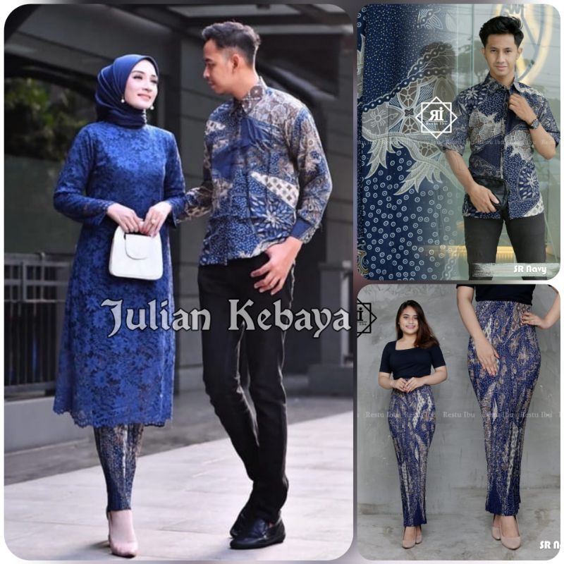 Couple Kebaya / Couple Batik / Baju Batik Couple Kebaya Tunik / Set Kebaya Modern / Set Couple Baju 