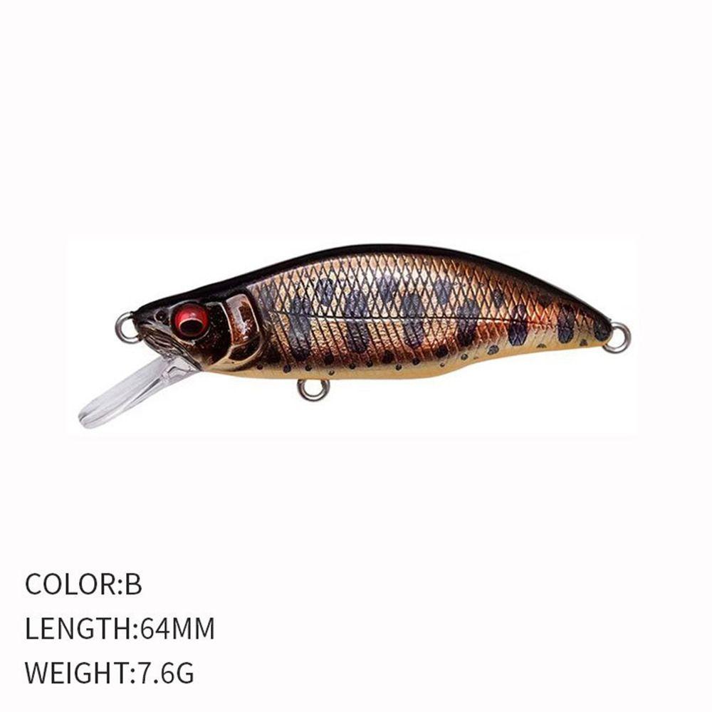 Umpan Tenggelam TOP 64mm 7.6g Crankbaits Getaran Umpan Casting Panjang Bermanfaat