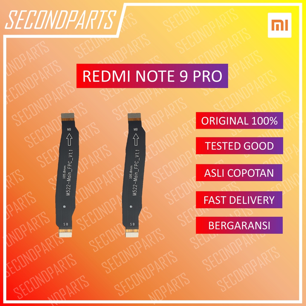 FLEXIBLE MAINBOARD MAIN BOARD UI XIAOMI REDMI NOTE 9 PRO ORIGINAL COPOTAN