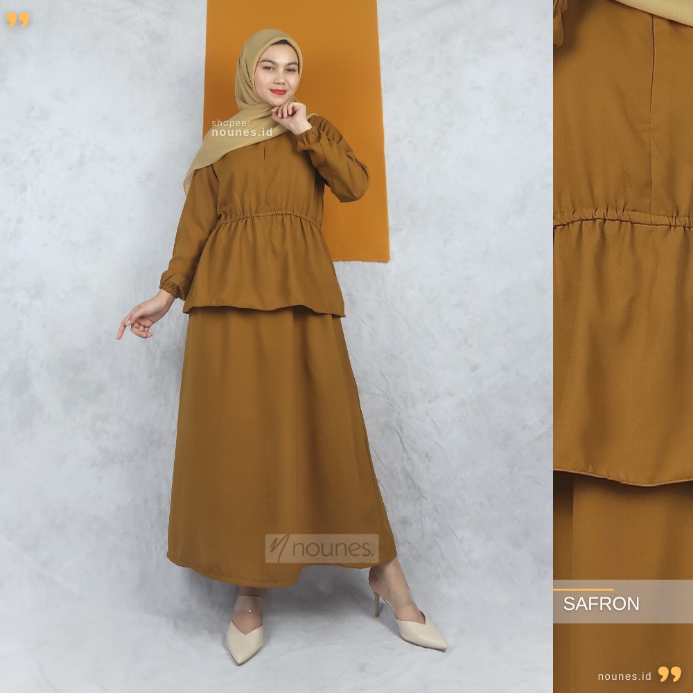 Nounes Helena Midi Dress Matt Wollycrepe Size M L XL Jumbo XXL LD 98 104 110 120