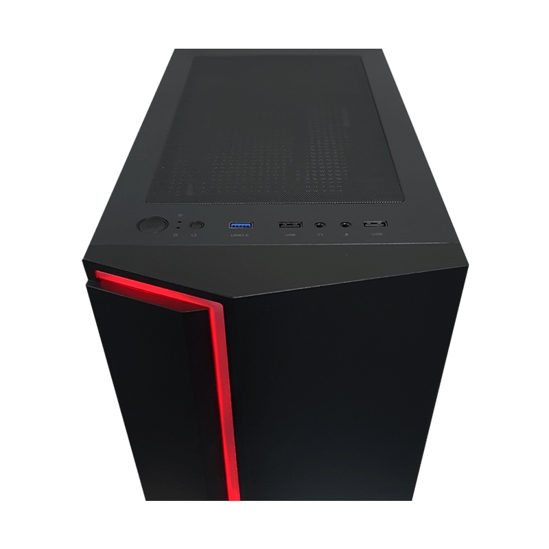 Casing CUBE GAMING THIAS BLACK - ATX - TEMPERED GLASS / Casing Gaming