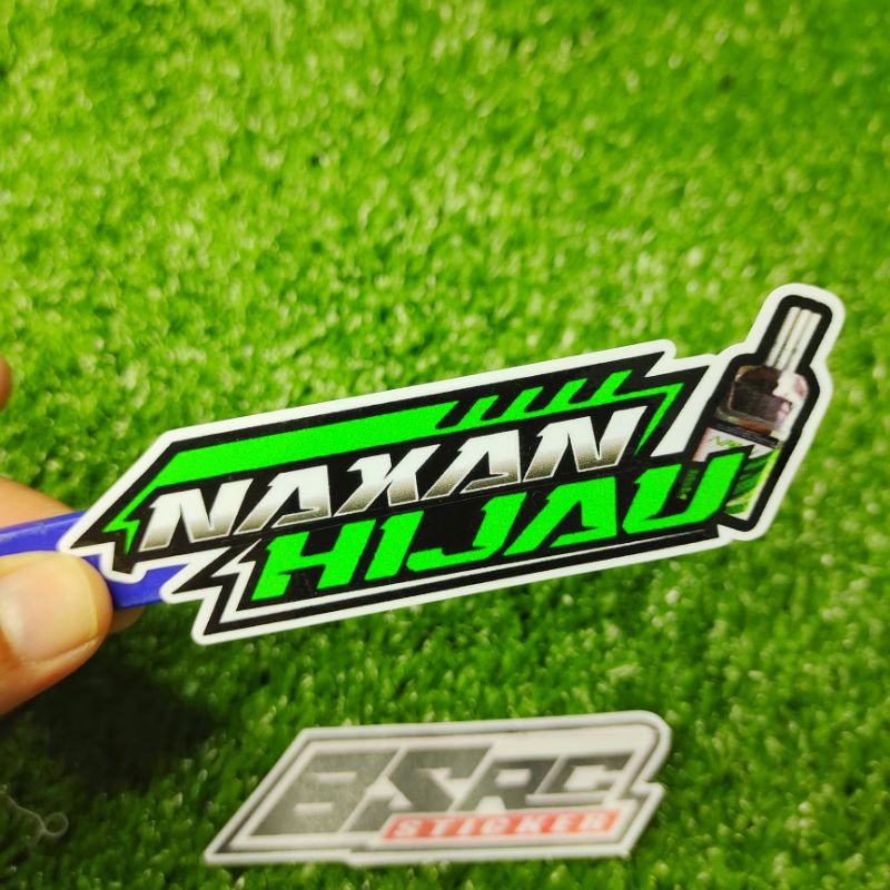 sticker naxan hijau