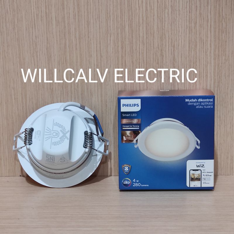 Lampu Downlight led Philips smart wifi 4w TW Tunable White kuning putih / Lampu Philips Smart wifi Downlight led 4w TWbTunable White kuning putih