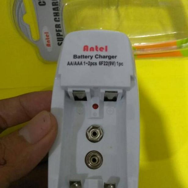 NiMH cherger AAA NiCDp battery batrai cherger cas 9VOLT antel AA