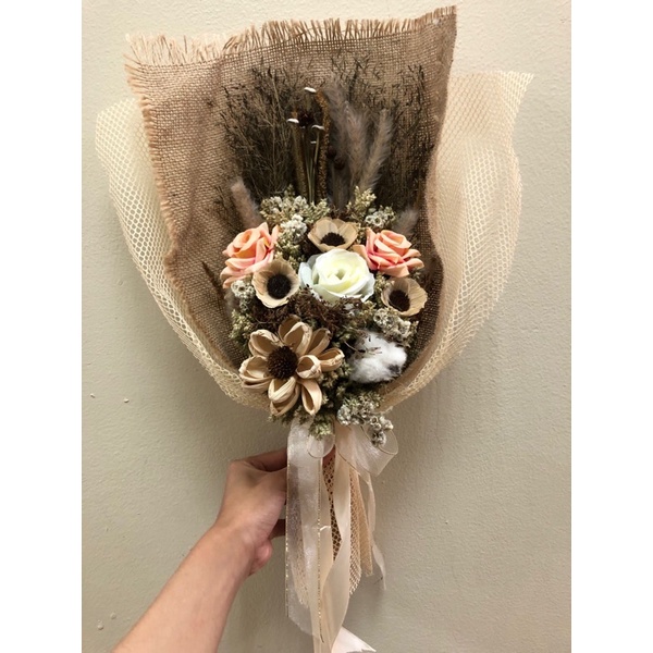 Jual Buket Bunga Kering Dried Flower Buket Elenora Shopee Indonesia