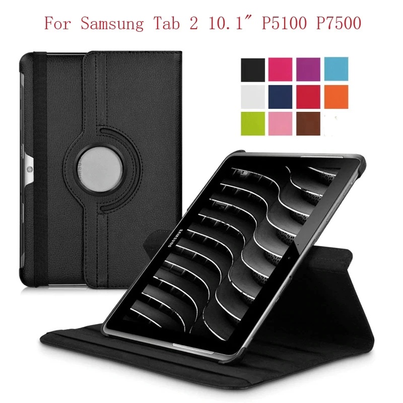 Samsung Tab2 10.1 GT-P5100 / P7500 Rotary 360" Sarung Putar Vertikal dan Horizontal  Flip Case