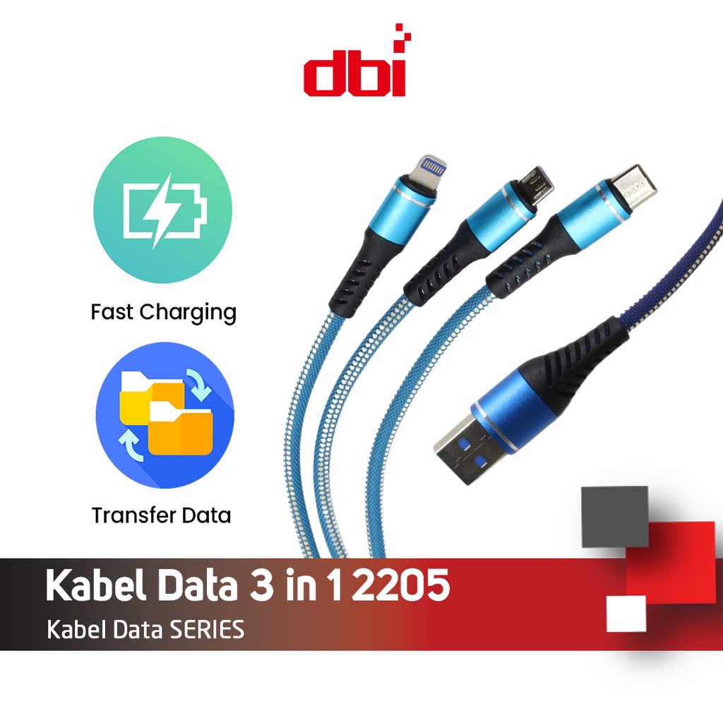 Kabel Data 3 IN 1 100CM 2205