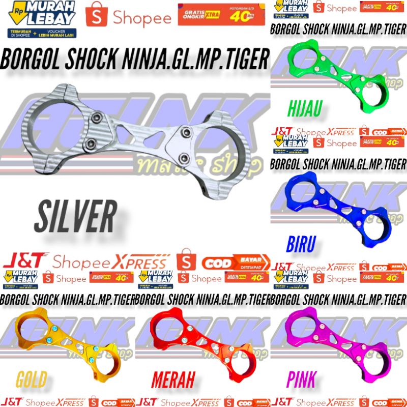 Borgol shock depan cb gl mp tiger ninja full almunium stabilizer shok skok depan gl mp tiger