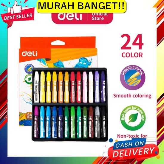 

Set Crayon Lab 36Pcs/Crayon Warna Anak Non Toxic/Crayon Mewarnai Anak/ Deli Oil Pastel Crayon Krayon 12/18/24 Warna Kualitas Tinggi, Campuran Warna Sempurna Ec20120