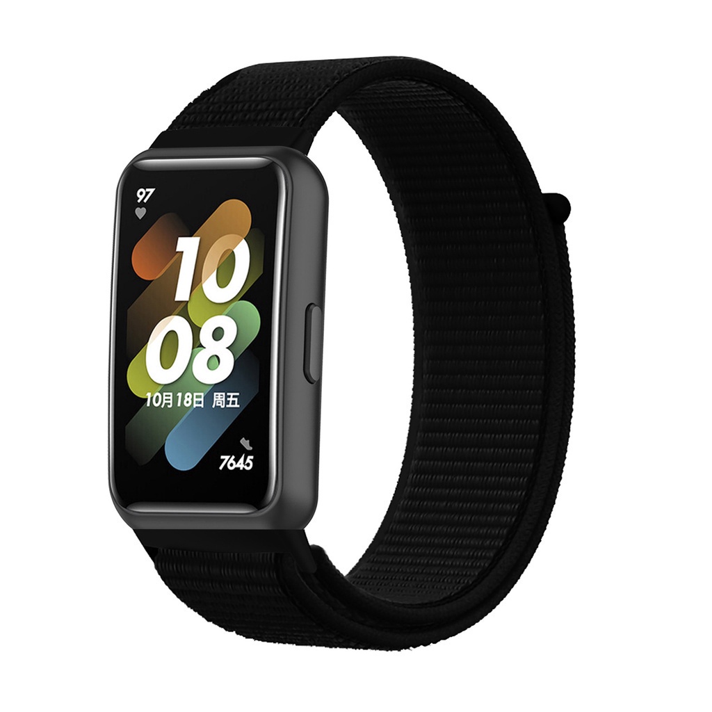 Huawei Band 7 Strap bahan nilon untuk Huawei Band Velcro Adjustable Strap