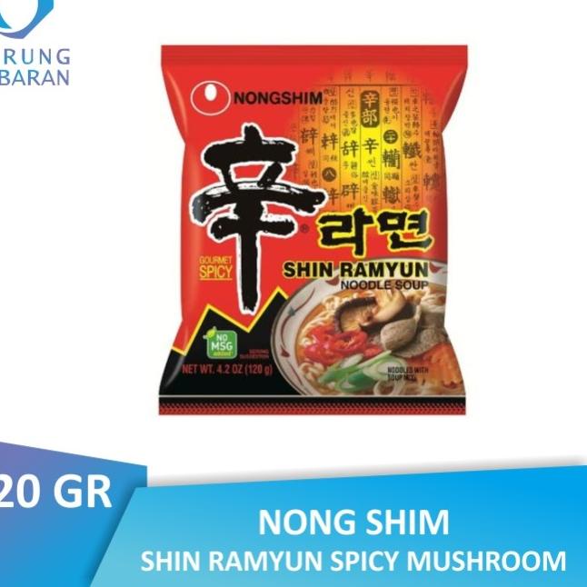 

(COD )NEW_PRODUCT Nong Shim Shin Ramyun Spicy Mushroom 120 GR