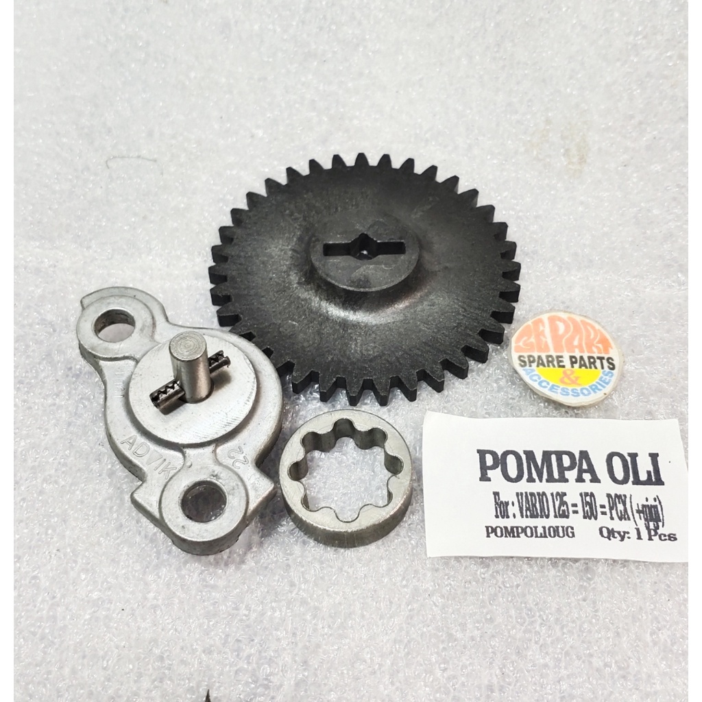 Pompa oli assy Honda Vario 125 150 PCX set gear gigi