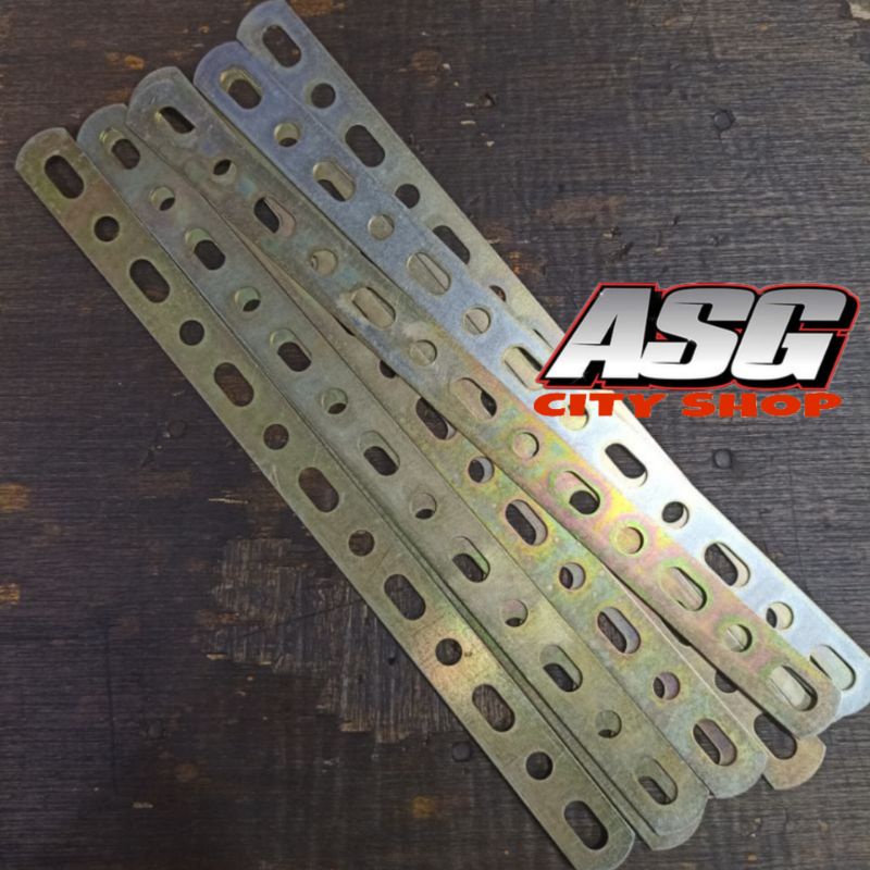 Breket Plat Nomor Bolong Plat Breket Serba Guna Universal Tebal 1.5 MM Panjang 30 CM
