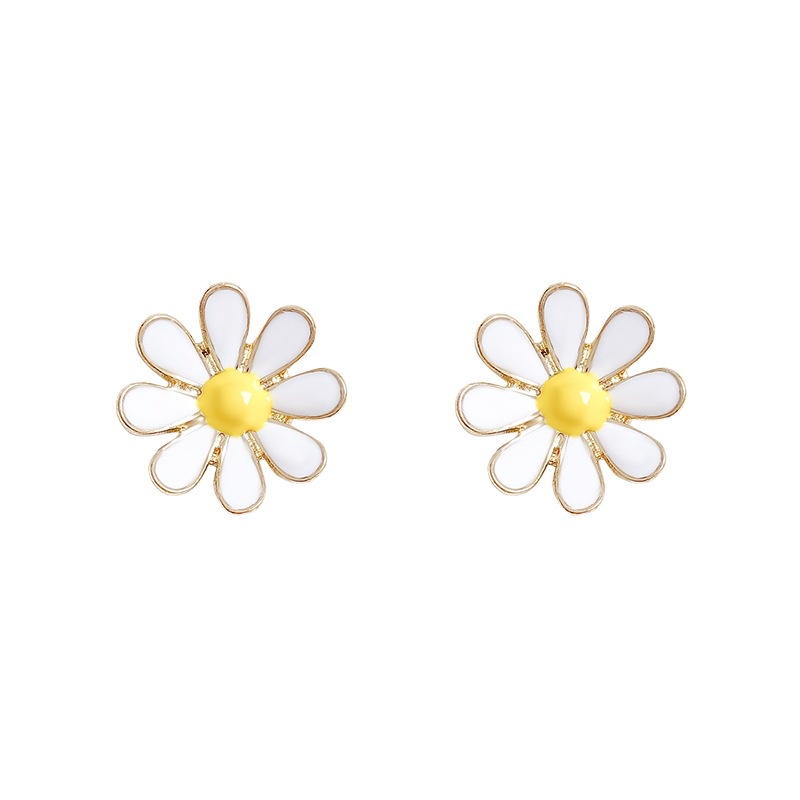 Anting Tusuk Desain Bunga Daisy Gaya Korea untuk Wanita Kekinian (Takota 058)