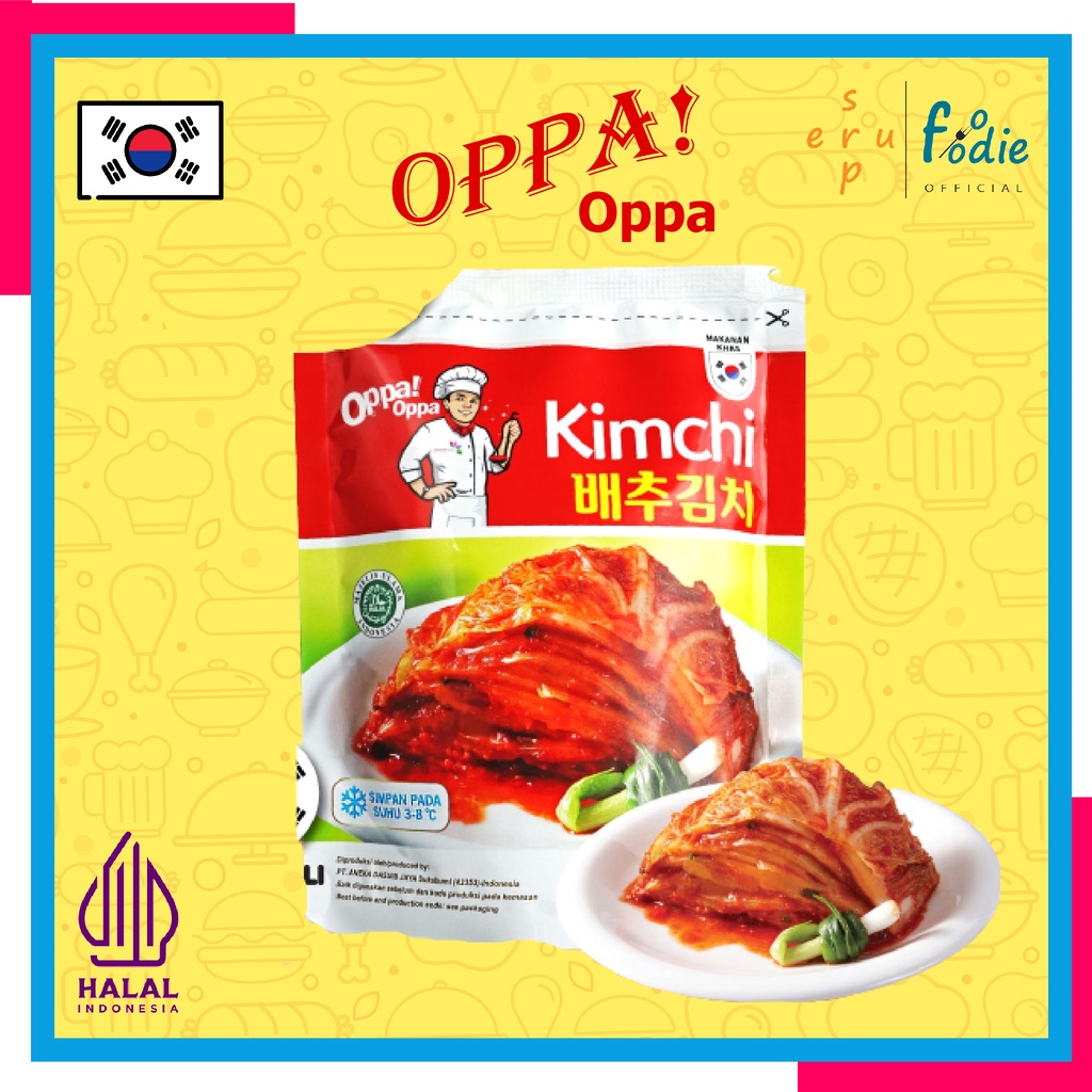 

SUPERFOODIE Kimchi Sawi Fresh Hot Spicy Korea Halal 1000 Gram