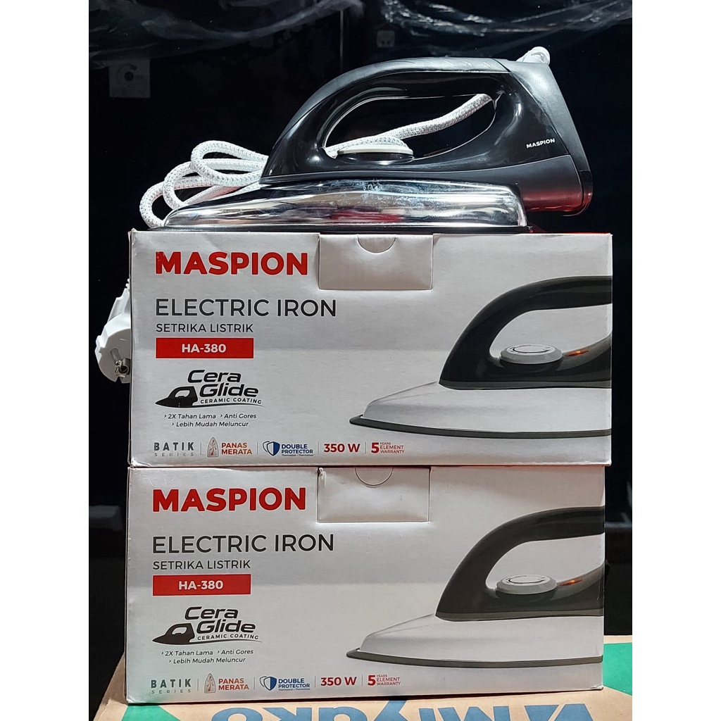 MASPION ELECTRIC IRON SETRIKA HA-380