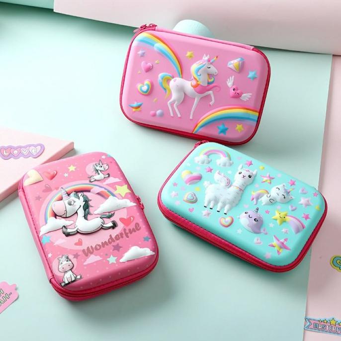 

Tempat pensil anak TK/SD Kotak Pensil 3D Unicorn Karakter kado Ultah