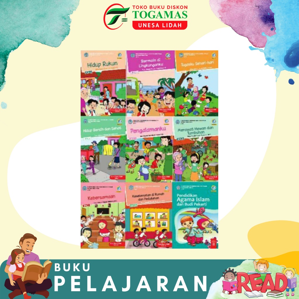 BUKU TEMA / TEMATIK SD KELAS II TEMA 1, 2, 3, 4, 5, 6, 7, 8