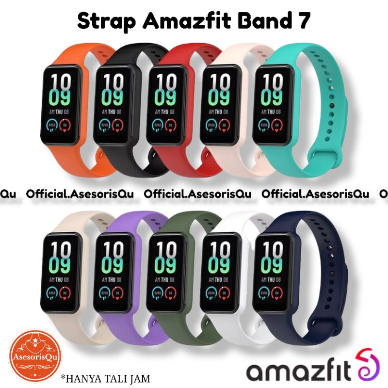 New Strap Silicone Amazfit Band 7 Silikon Tali Strap Jam Tangan for Amazfit Band 7 Wristband