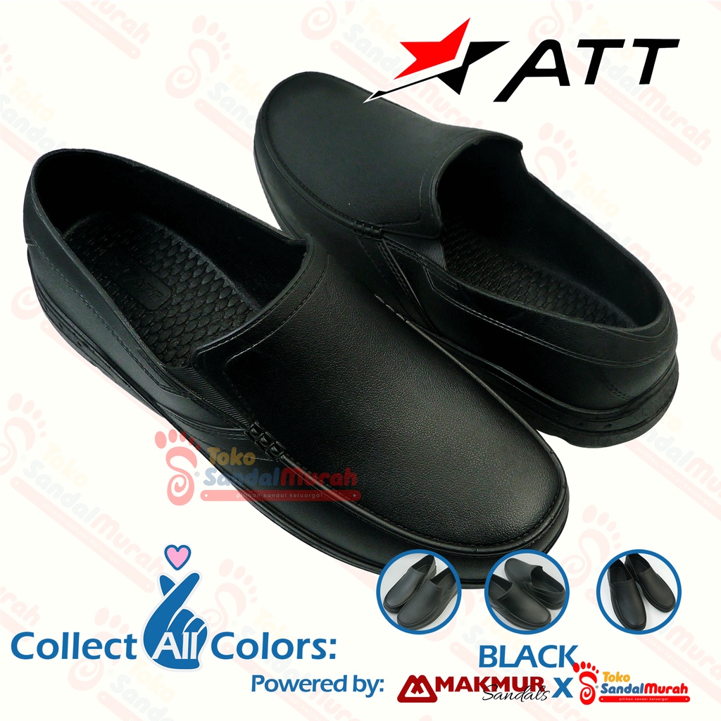 Toko Sendal Murah - Sepatu Slip On Semi Formal Uk 39 - 44 / Sepatu Kerja Kantor Kuliah Simple / Sepatu Anti Slip Tahan Air / Sepatu Karet Pantofel / Sepatu Pria Dewasa Empuk [Toko Sendal Murah - M 17 AB 668]