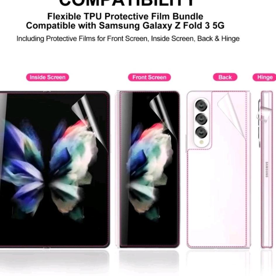 Stok Terbaru SCREEN GUARD Hydrogel anti gores Samsung Galaxy Z FOLD 2 3 4 1 Z FLIP 3 4 FULL SET Hing