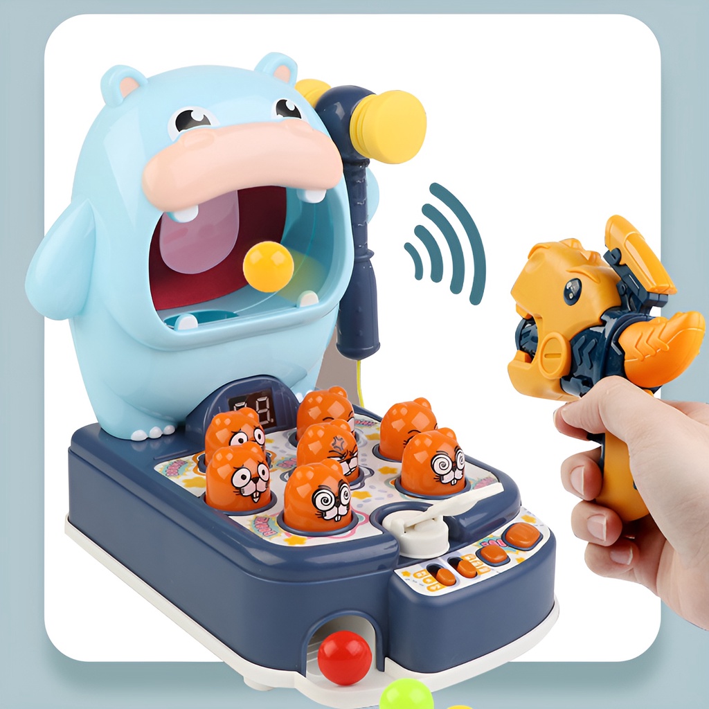 Hippos Beats | Mainan Pukul Tikus Pukul Pukulan Palu | Mainan Edukasi Anak Laki Laki 3 Tahun | Mainan Seru Untuk Keluarga | Permainan Keluarga