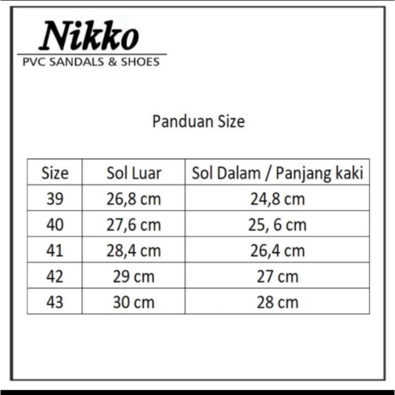 SANDAL Sepatu Karet cowok - cewek Super Awet 3 warna