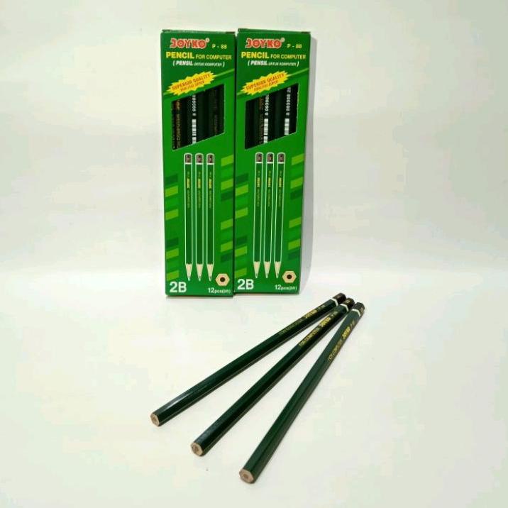 

㊒ SELUSIN ( 12 PCS ) Pensil 2B Raut Joyko P-88 Pensil 2B Joyko P - 88 ヵ
