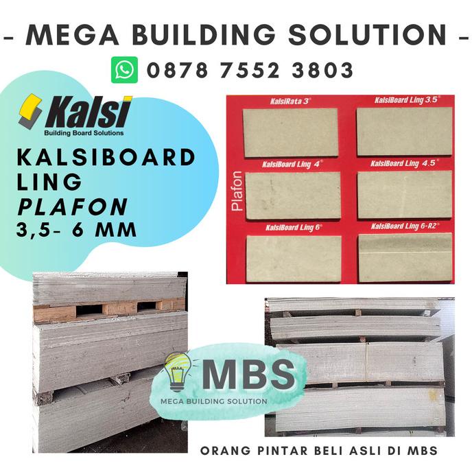 Kalsiboard Ling 6mm / Kalsiboard Plafon - EKONOMIS & CEPAT