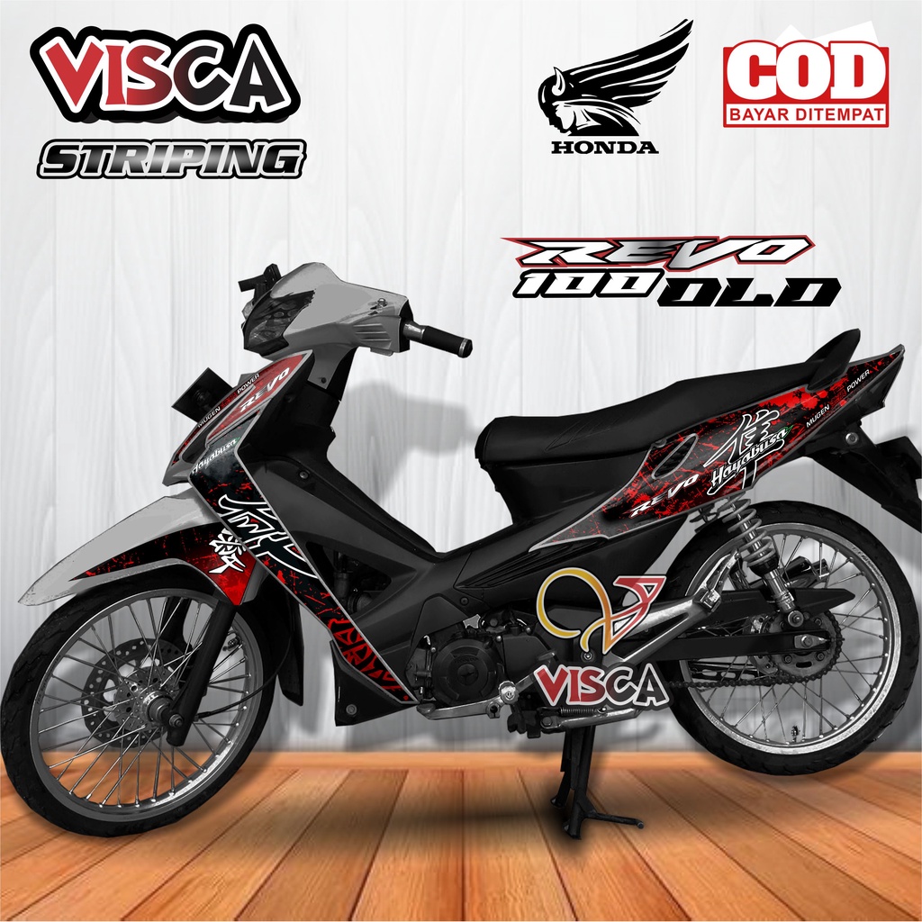 Striping Revo Lama - Stiker Sticker Striping Variasi Lis Revo Lama Repsol - Striping Hologram Revo L