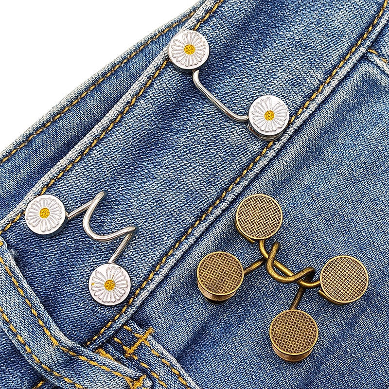 Kancing 1 Set Isi 4  Kancing Pengecil Jeans Adjustable Unisex