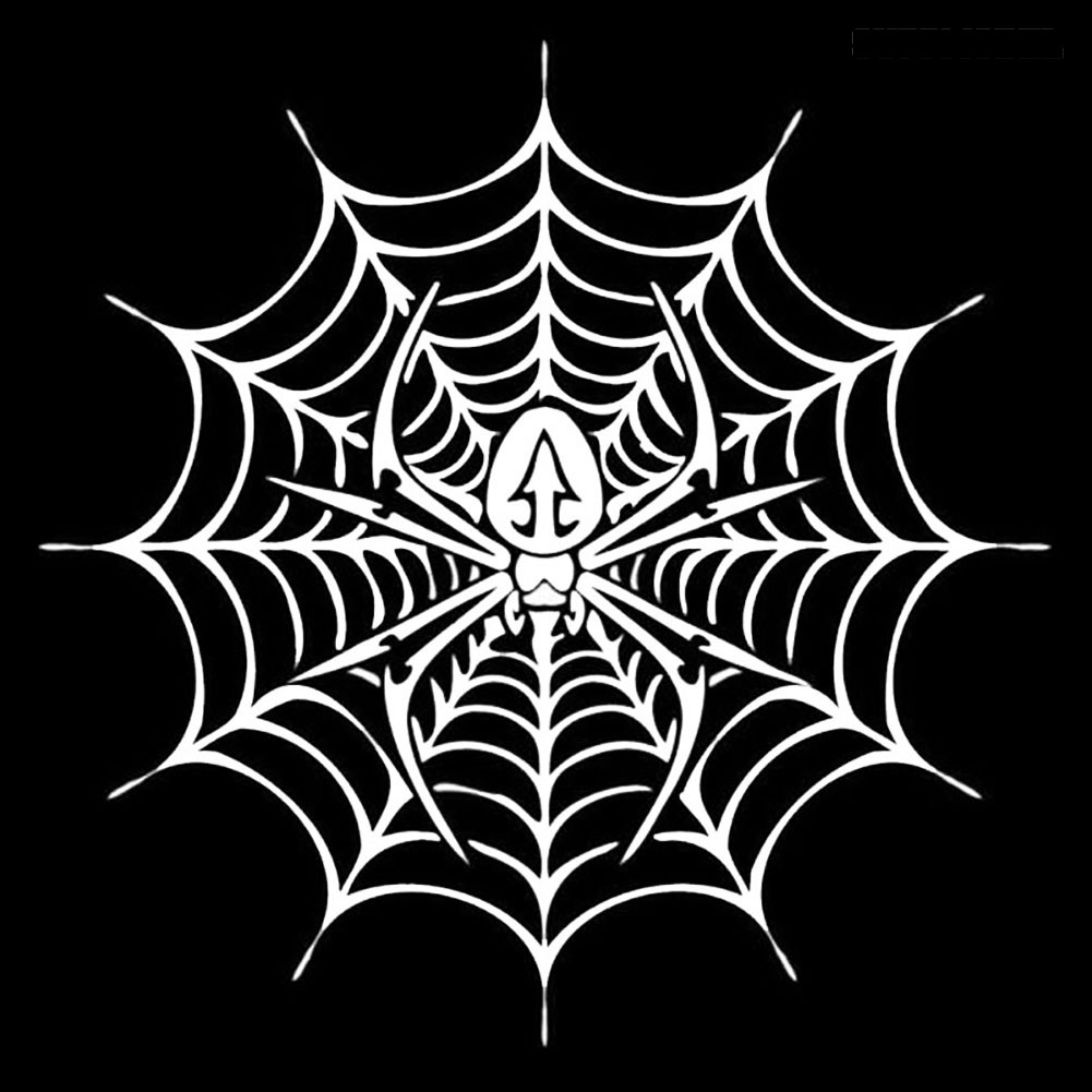 [Dekorasi] Spider Web Style Stiker Jendela Body Mobil Spider Reflektif Decal Decor Aksesoris