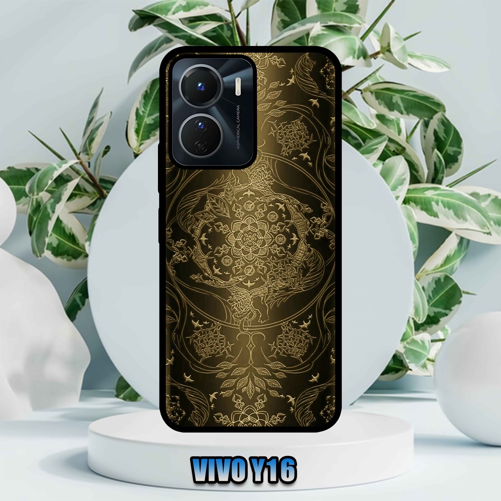 (SV65) Case  Kilau Vivo Y16  | Casing Hp Vivo | Pelindung Smartphone | Motif Abstract Batik