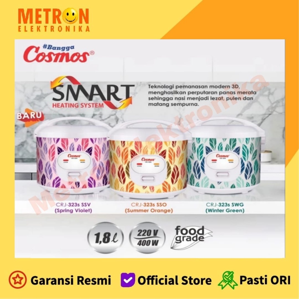 COSMOS CRJ 323 SSV SPRING VIOLET MAGIC COM 1,8 L SMART HEATING SYSTEM / CRJJ323SSV