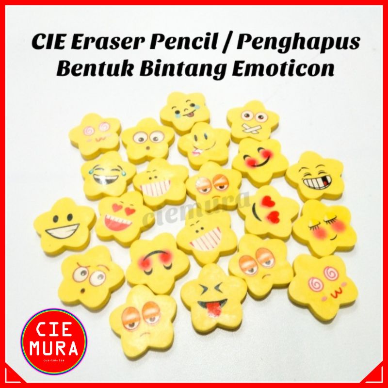 

CIE Eraser Pencil / Penghapus Bentuk Bintang Emoticon