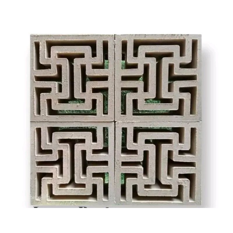 Roster beton minimalis model labirin