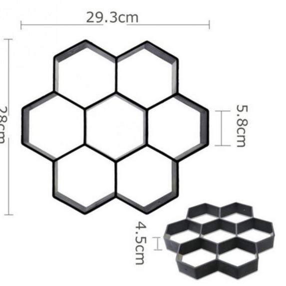 CETAKAN PAVING BLOK ATAU CETAKAN SEMEN PAVING BLOCK HEXAGONAL TAMAN
