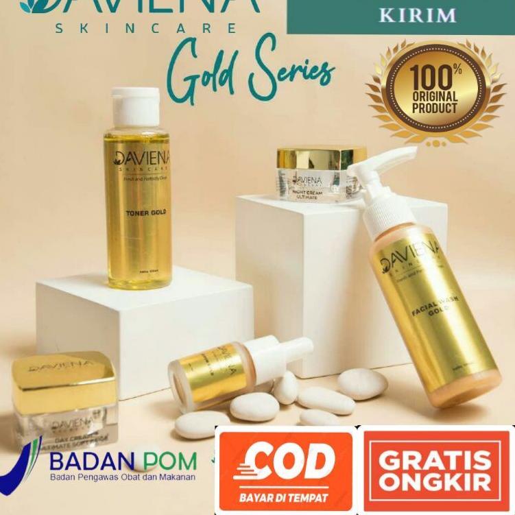 Free Ongkir  Daviena Skincare Paket Gold Series Davienaskincareofficial Davina Devina Lampung Suraba