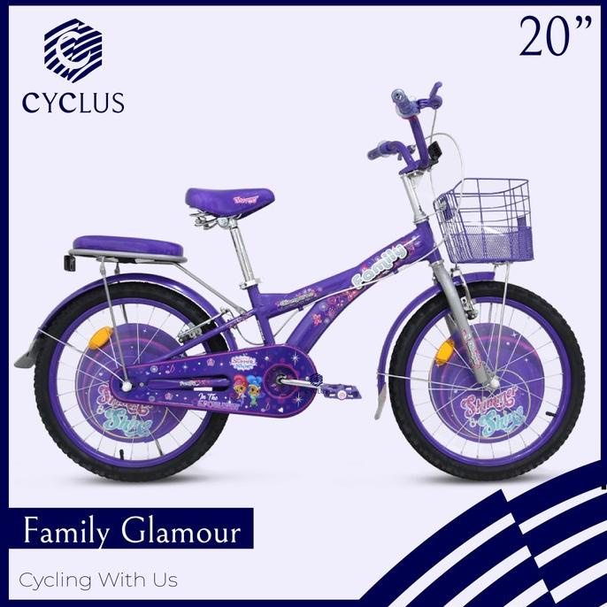 Instan - Sepeda Anak Family Glamour 20 Inch Keranjang Boncengan #Original