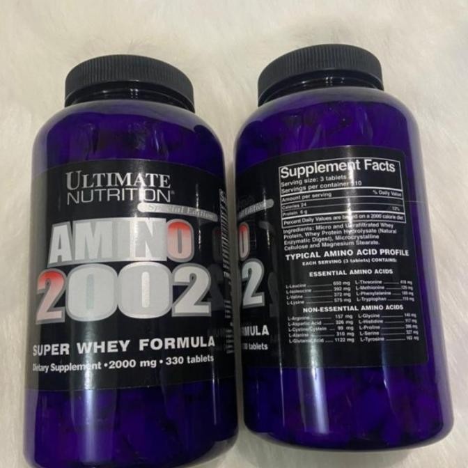 (Bonus Sample) Ultimate Nutrition UN Amino 2002 330 tabs Pengganti amino 2000