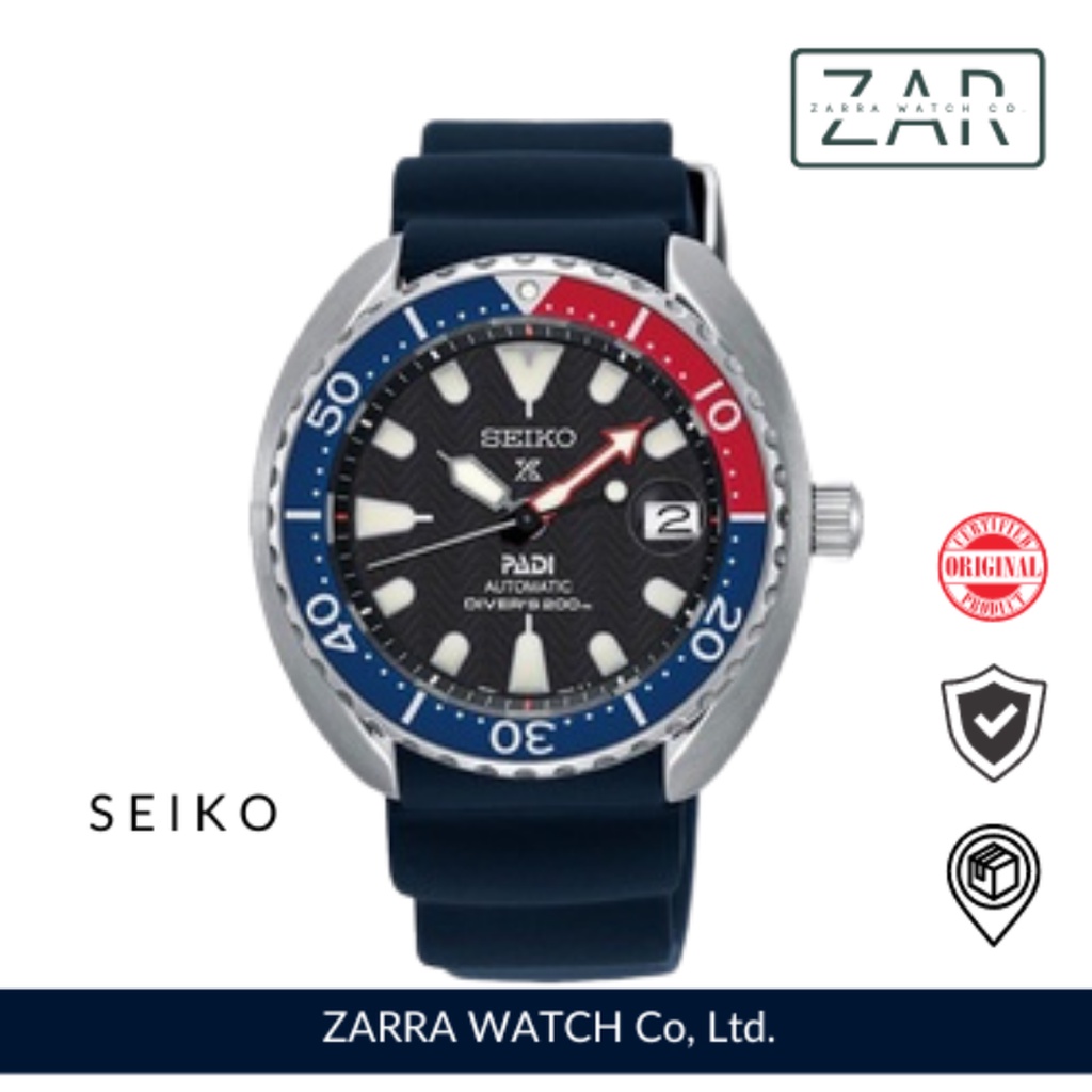 Jam Tangan Pria Seiko SRPC41K1 Prospex PADI Mini Turtle Rubber Automatic Original Garansi 1 Tahun